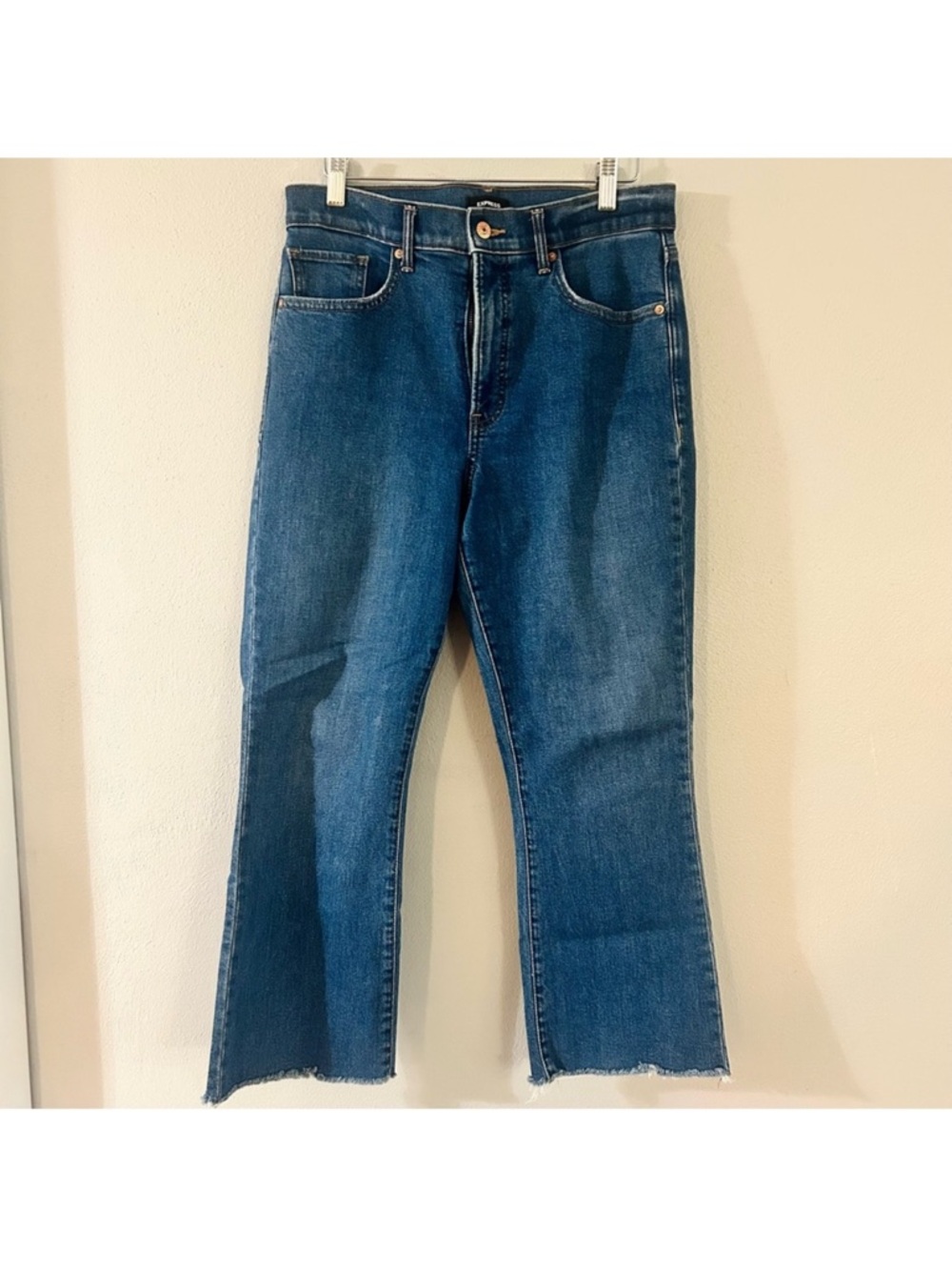 Express Women’s High-Rise Cropped  Jeans - Blue